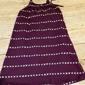 Hanna Andersson Purple Sleeveless Dress with White Pattern - Size 120 (7)